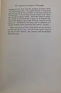 Third page of "Extracts from a New System of Chemical Philosophy"