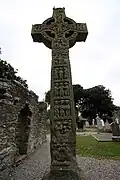 A high cross at Monasterboice, Ireland