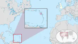 Location of&nbsp;Montserrat&nbsp;(circled in red)