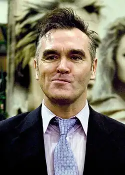 Morrissey at the premiere of the Alexander film in Dublin, Ireland.