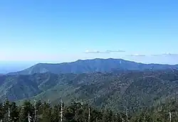 From its immediate base to its summit Mount Le Conte is the mountain with the highest relief east of the Rocky Mountains, rising 5,301 ft (1,616 m) from its base, near Gatlinburg, Tennessee (elevation 1,292 ft (394 m)) is the tallest mountain in eastern North America, measured from base to summit