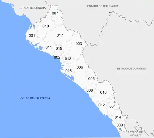 Municipalities of Sinaloa