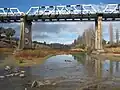 Tharwa Bridge looking south; Tharwa is to the right