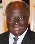Mwai Kibaki, 3rd president of Kenya (2002–2013).