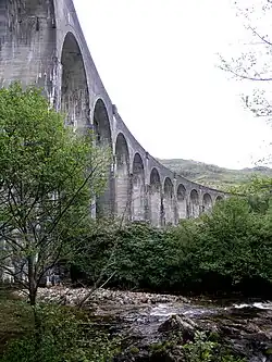 The Glenfinnan Viaduct from below