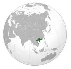 Location of Nanyue at its greatest extent