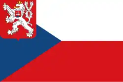Naval Ensign of Czechoslovakia., (1930–1955)