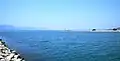 The mouth of the Neretva and Adriatic Sea