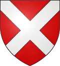 Gules a saltire argent (Neville)