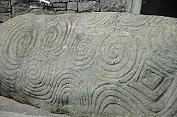 Detail of entrance stone