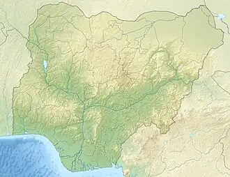 Location of Lake Chad in Chad.