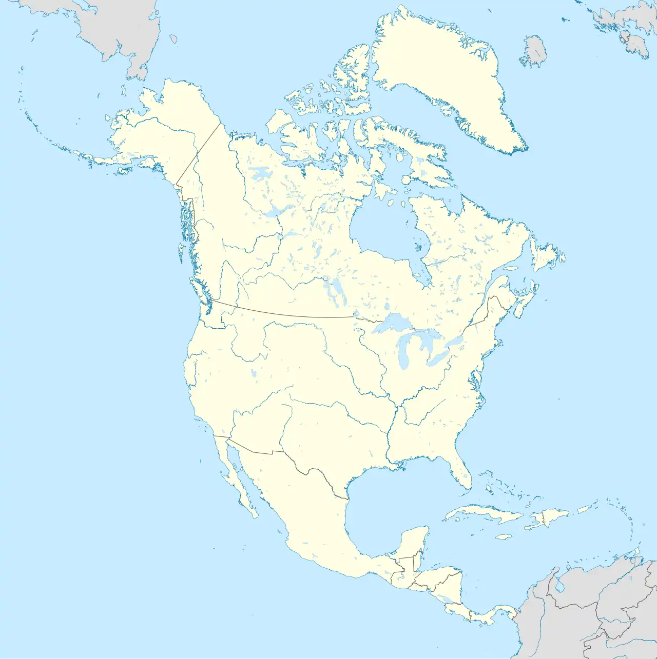 Toronto is located in North America
