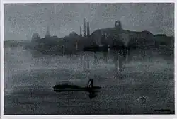 James McNeill Whistler – View of the Battersea side of Chelsea Reach, London, (lithograph), 1878
