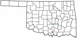 Location in the state of Oklahoma