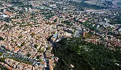 Aerial view of central Orange