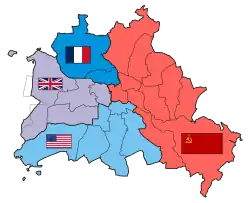Map of occupied Berlin