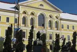 The Caraș-Severin prefecture building from the interwar period.