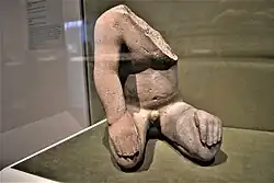 Kneeling human figure, 1200–600&nbsp;BC