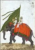 One of the many Alam (flags) of the Mughal Empire