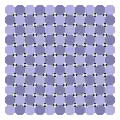 Checker version with horizontal and vertical central symmetry