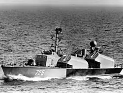 An Osa I class missile boat in 1983.