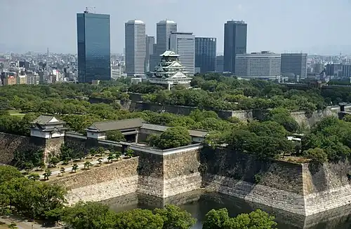 Osaka Castle, first built in 1583