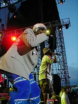 OutKast performing in 2001: André 3000 (left) and Big Boi