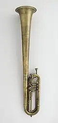Photograph of an over-the-shoulder bass saxhorn