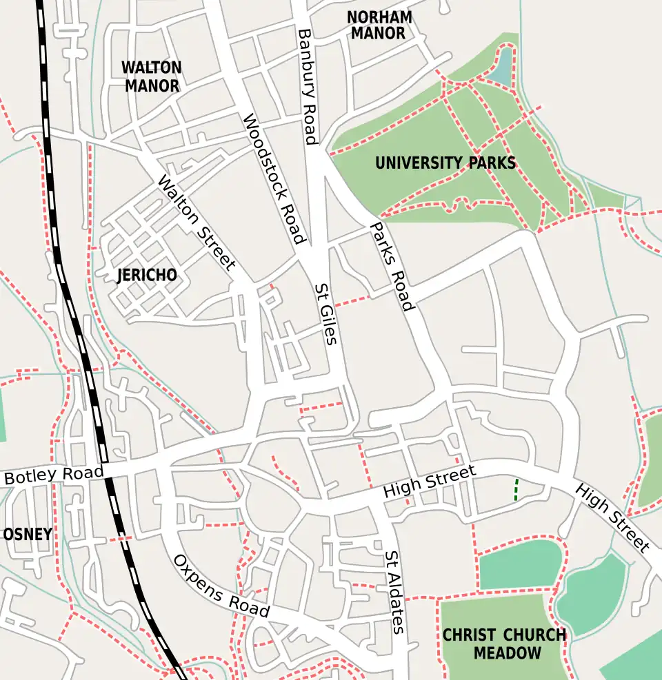 Christ Church, Oxford is located in Oxford city centre