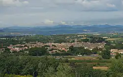 A general view of Pézenas