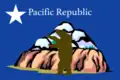 Digital reconstruction of the Pacific Republic flag, 1861 (based on description)[75]