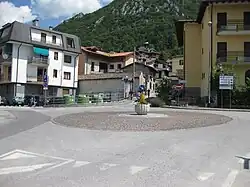 Small roundabout in Barzio, Italy