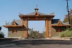 Parol Himalayan village gate in the Indira Gandhi Rashtriya Manav Sangrahalaya