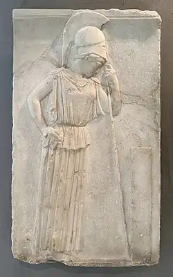 The Mourning Athena relief (c. 470-460 BC)[222][219]