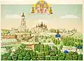 A lithograph of Pechersk Lavra, Kyiv,[23] National Gallery of Art Library, Washington, D.C.