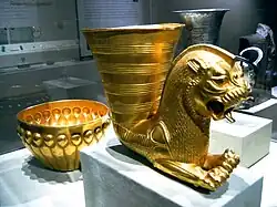 5th-century BC Achaemenid gold vessels. Metropolitan Museum of Art, New York City
