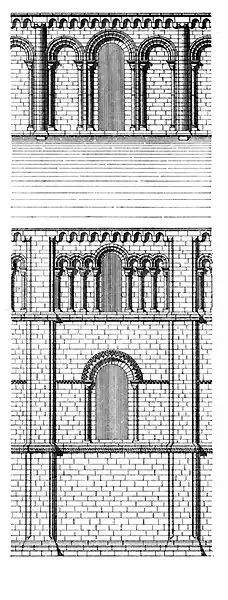 Exterior elevation, Peterborough Cathedral