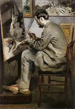 Frédéric Bazille at his Easel, 1867, Musée Fabre, Montpellier