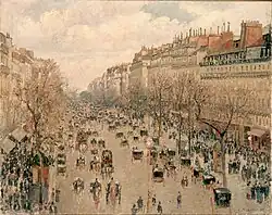 Boulevard Montmartre à Paris, 1897. Hermitage Museum