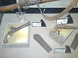 Pistols from Afsharid Empire era at Naderi Museum