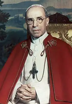 Head shot of Pius XII