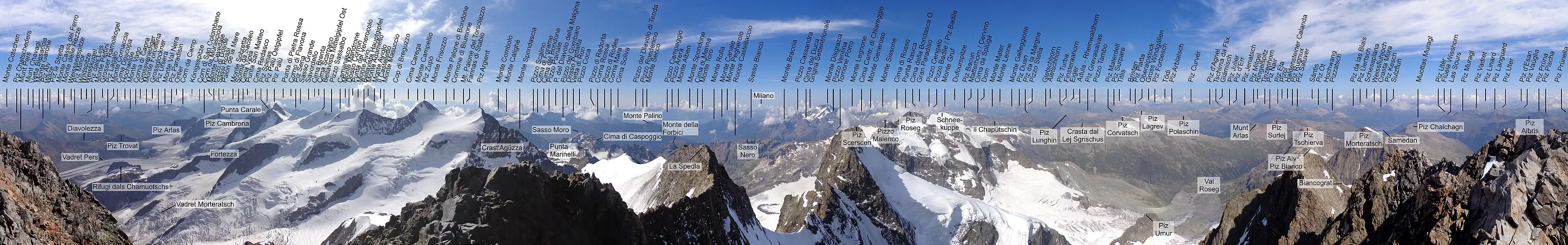 Panorama of Piz Bernina