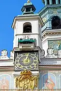 Old Market Square – Poznań Goats and the Ratusz Clock Tower.