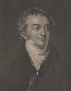 Stipple engraving of Thomas Young