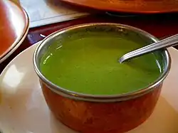 Mint chutney, India