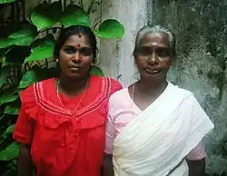 Two women from the Dalit community of Kerala
