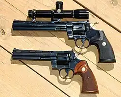 Colt Pythons in 8" and 6" barrels