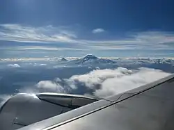 Mt. Ararat from airplane