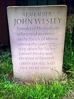 "Remember John Wesley", Wroot, near Epworth