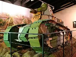 Renault FT-17, nicknamed "The Five of Hearts," at the National Museum of the United States Army